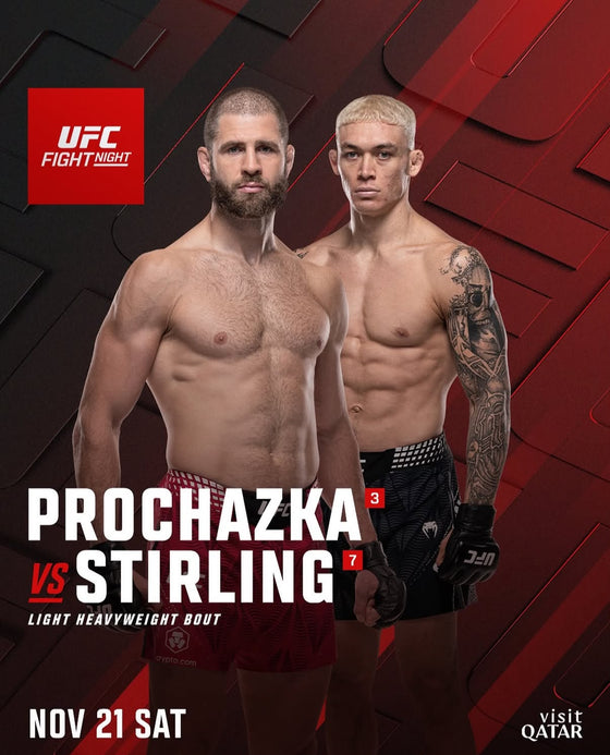 UFC Fight Night poster: Jiri Prochazka vs. Navajo Stirling in Qatar, November 21